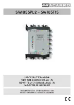 Fracarro SWI85SPL2 Operating Instructions Manual preview