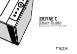 Fractal design DEFINE C User Manual preview