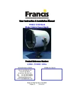 Francis A2884-FH560D User Instruction & Installation Manual preview