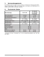 Preview for 4 page of Frank FC 1024 M Operating Instructions Manual