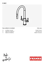 Franke CUBE FFPD3350 Installation Manual preview