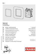 Preview for 2 page of Franke F5BX1001 Installation And Operating Instructions Manual