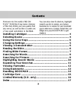 Preview for 3 page of Franklin BOOKMAN KJB-2003 User Manual