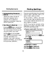 Preview for 10 page of Franklin BOOKMAN MWS-840 User Manual