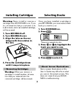 Preview for 5 page of Franklin BOOKMAN STK-2032 User Manual