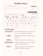 Preview for 3 page of Franklin CrossWords Puzzle Solver CW-50 User Manual