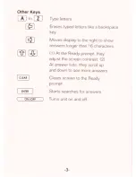 Preview for 4 page of Franklin CrossWords Puzzle Solver CW-50 User Manual