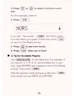 Preview for 16 page of Franklin CrossWords Puzzle Solver CW-50 User Manual