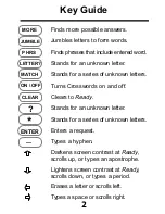 Preview for 3 page of Franklin Crosswords Puzzle Solver CWP-200 User Manual