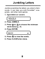 Preview for 9 page of Franklin Crosswords Puzzle Solver CWP-200 User Manual