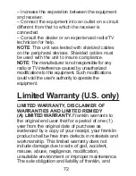 Preview for 72 page of Franklin DBE-1470 User Manual