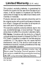 Preview for 13 page of Franklin NEXT CENTURY CPS-100 User Manual