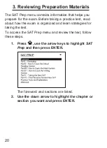 Preview for 21 page of Franklin Princeton Review SAT-2400 User Manual