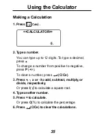 Preview for 36 page of Franklin Rolodex RF-192 User Manual