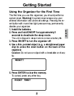 Preview for 6 page of Franklin Rolodex RF-512 User Manual