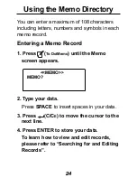 Preview for 25 page of Franklin Rolodex RF-512 User Manual