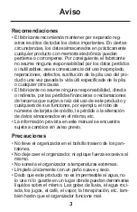 Preview for 4 page of Franklin Rolodex RF-8120 (Spanish) Guía Del Usuario