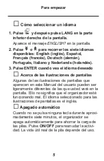 Preview for 6 page of Franklin Rolodex RF-8120 (Spanish) Guía Del Usuario