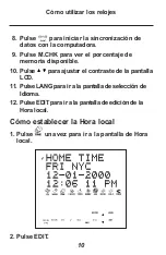 Preview for 11 page of Franklin Rolodex RF-8120 (Spanish) Guía Del Usuario