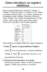 Preview for 15 page of Franklin Rolodex RF-8120 (Spanish) Guía Del Usuario