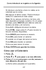 Preview for 18 page of Franklin Rolodex RF-8120 (Spanish) Guía Del Usuario