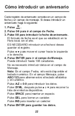 Preview for 23 page of Franklin Rolodex RF-8120 (Spanish) Guía Del Usuario