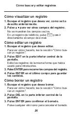 Preview for 27 page of Franklin Rolodex RF-8120 (Spanish) Guía Del Usuario