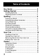 Preview for 3 page of Franklin Spellmaster QES-90 Instruction Manual