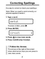 Preview for 4 page of Franklin SPELLMASTER SMQ-100 User Manual