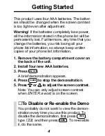 Preview for 5 page of Franklin TPQ-200 User Manual