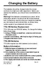 Preview for 23 page of Franklin TTQ-106 User Manual