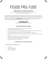 Preview for 1 page of Fraser Hill Farm FMC058D-2RD1-AA Assembly Instructions