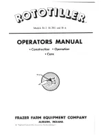 Preview for 3 page of Frazer Rototiller B1-6 Operator'S Manual