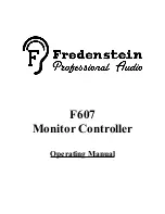 Fredenstein F607 Operating Manual preview