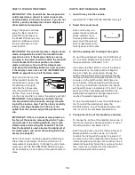 Preview for 16 page of Freemotion SFTL19808.1 User Manual