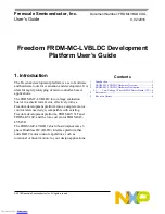 Preview for 1 page of Freescale Semiconductor FRDM-MC-LVBLDC User Manual