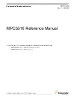 Preview for 1 page of Freescale Semiconductor MPC5510 Reference Manual