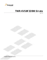 Freescale Semiconductor TWR-KV58F220M Errata Sheet preview