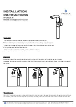 Fresca FFT2602CH Installation Instructions preview