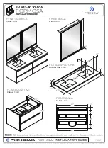 Preview for 2 page of Fresca FORMOSA FVN31-3030ACA Installation Manual