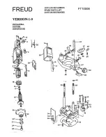 Freud FT1000E Spare Parts List preview