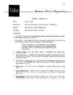 Preview for 190 page of Friden Flexowriter Technical Manual