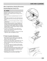 Preview for 19 page of Frigidaire 137168300C Use & Care Manual