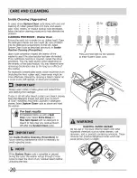 Preview for 20 page of Frigidaire 137168300C Use & Care Manual