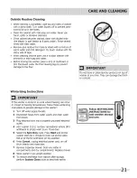 Preview for 21 page of Frigidaire 137168300C Use & Care Manual