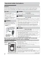 Preview for 2 page of Frigidaire 2020215A0281 Use And Care Manual