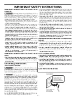 Preview for 4 page of Frigidaire 316000653 Owner'S Manual