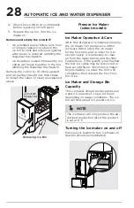 Preview for 28 page of Frigidaire A16492301 Use & Care Manual