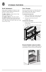 Preview for 8 page of Frigidaire A19644502 Use & Care Manual