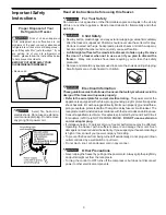 Preview for 3 page of Frigidaire AFFC1466DW3 Use And Care Manual